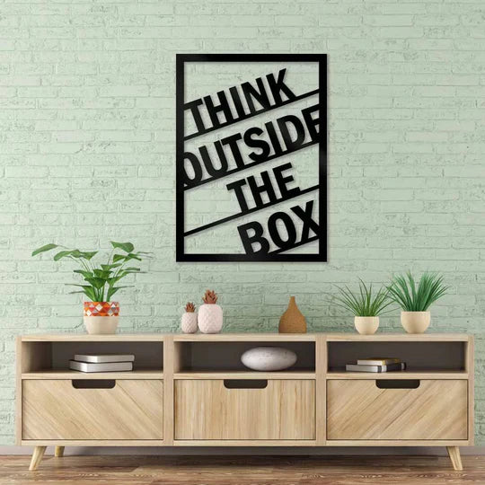 Think Outside The Box 3D Metal Art